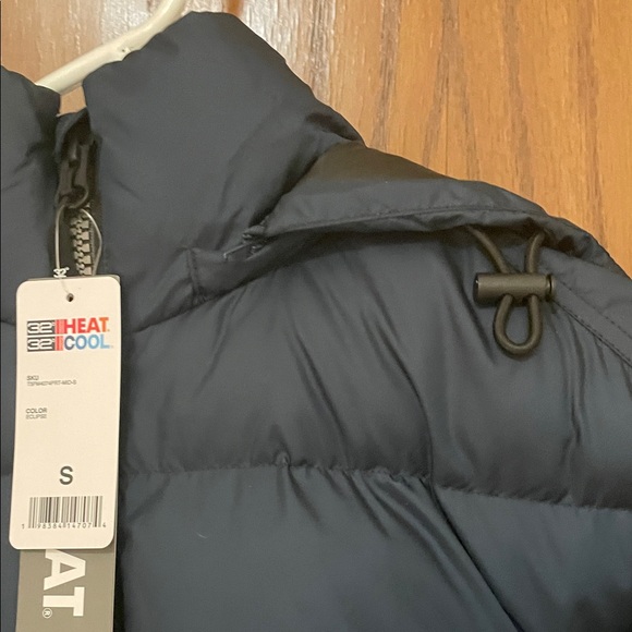 32 Degrees NWT Men's Dark Blue Puffer Jacket Hooded - Picture 5 of 10